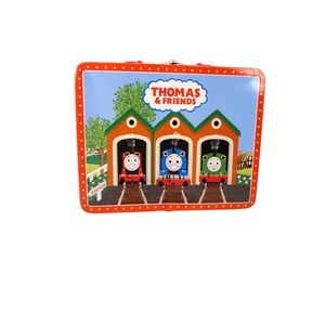 Thomas & Friends Metal Lunch Box Vintage 2001 Schylling Tin Train Storage Case